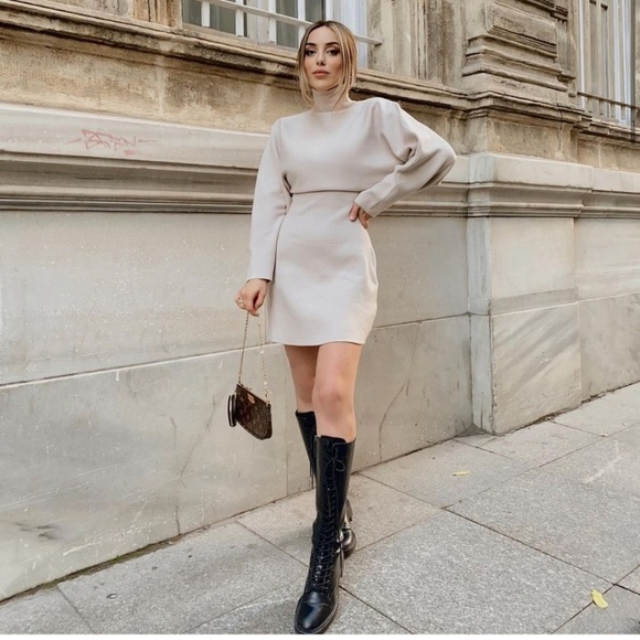 Dresses | Zara Knit Mini Dress | Poshmark